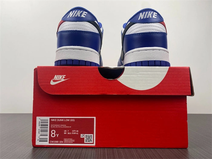 Nike Dunk Low Crimson Game Royal CW1590- Trendy 4835